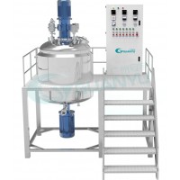 Stainless Steel Toothpaste Gelatin Shampoo High Shear Homogenizer Vacuum Emulsifying Machine