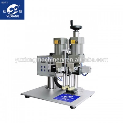 Semi-automatic pneumatic  glass bottle capping machine