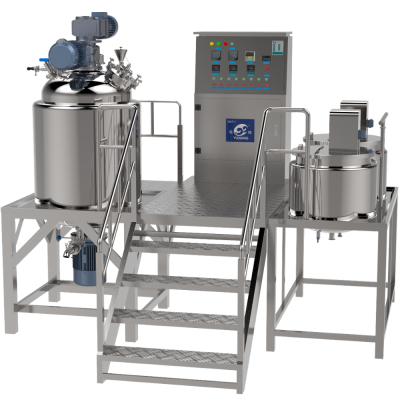 High Quality Stainless Steel Fixed Vacuum Emulsifying Mixer Machine For Making Cosmetic Cream Lotion