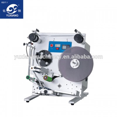 Semi-auto round bottle labeling machine with date printer